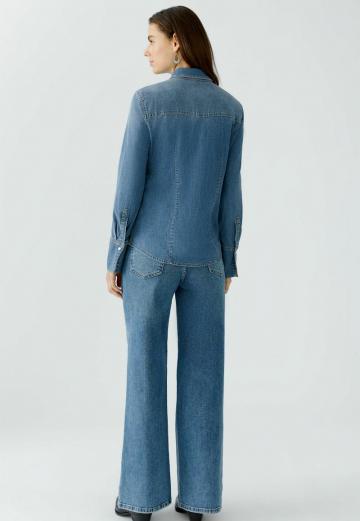 Джинсовая блузка