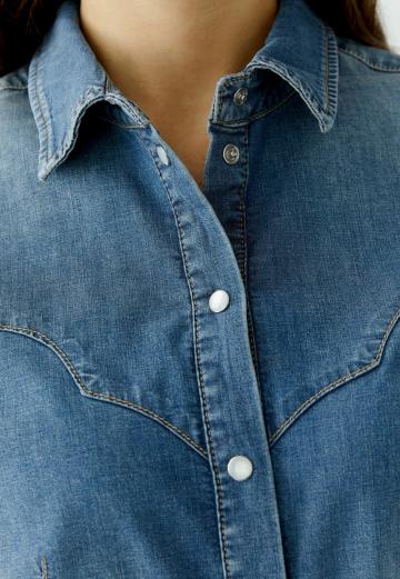 Джинсовая блузка