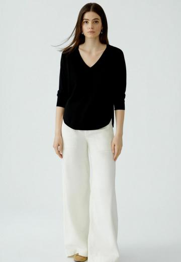 Пуловер с рукавом три четверти