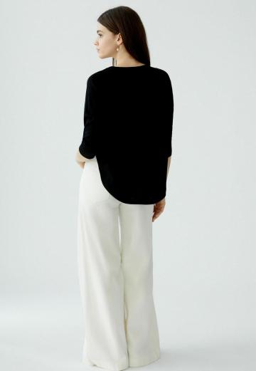 Пуловер с рукавом три четверти