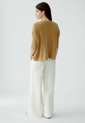 Пуловер с рукавом три четверти