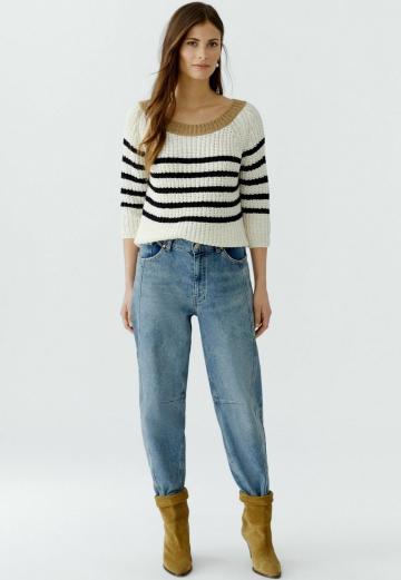 Пуловер с рукавом три четверти