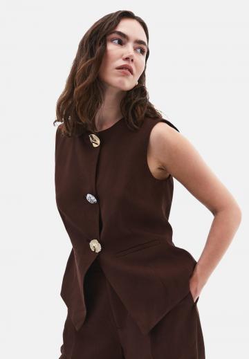 Джинсовая жилетка