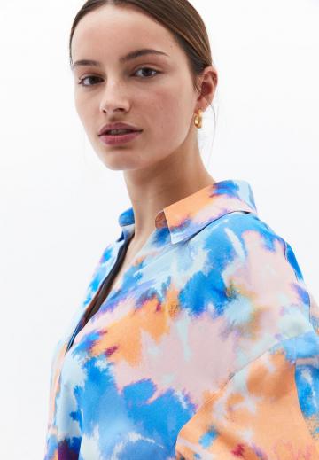 Атласная блузка