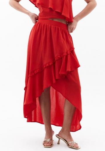 Юбка с воланами