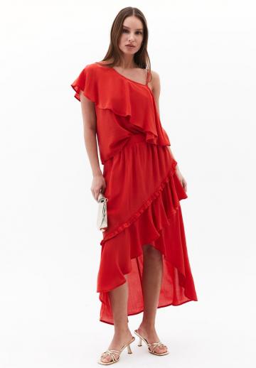 Юбка с воланами