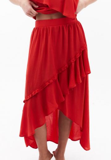Юбка с воланами