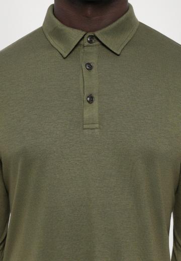 Поло с длинным рукавом
