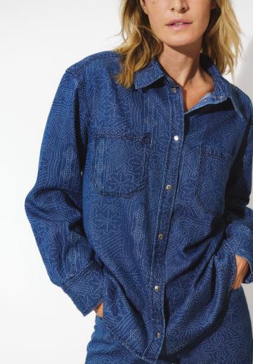Джинсовая блузка