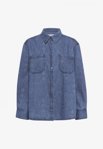 Джинсовая блузка