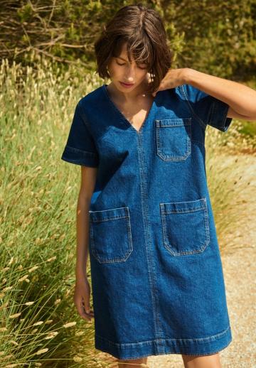 Джинсовое платье