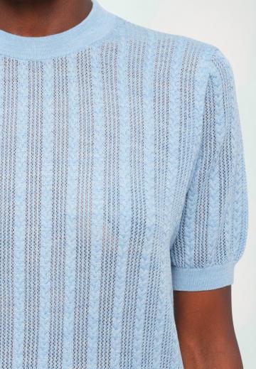 Пуловер с коротким рукавом