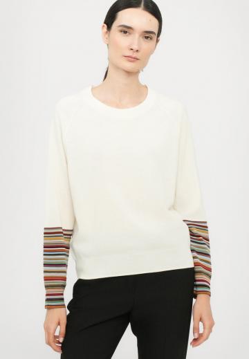 Пуловер в полоску