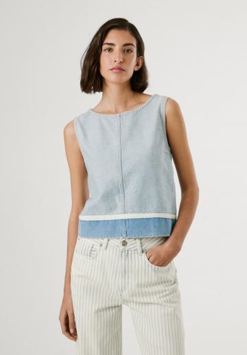 Джинсовая блузка