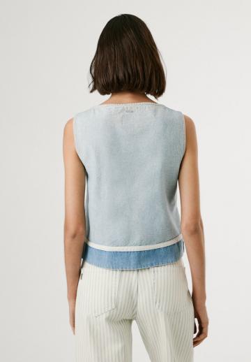 Джинсовая блузка