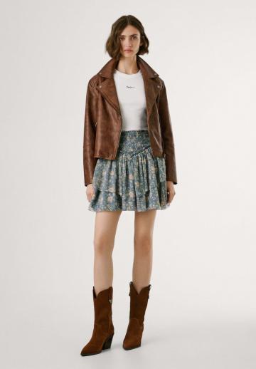 Юбка с воланами