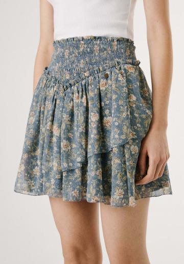 Юбка с воланами