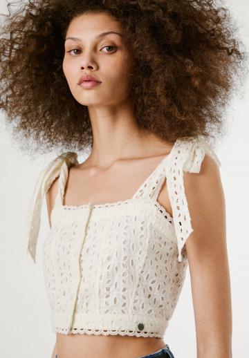 Блузка без рукавов