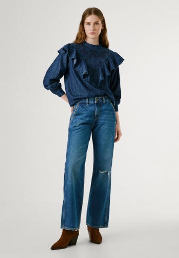 Джинсовая блузка