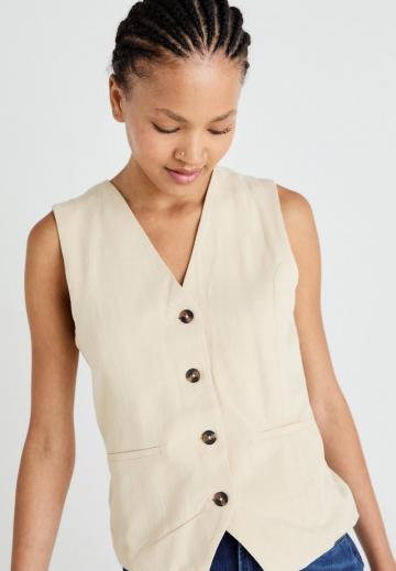 Джинсовая жилетка