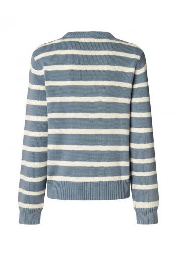 Пуловер в полоску
