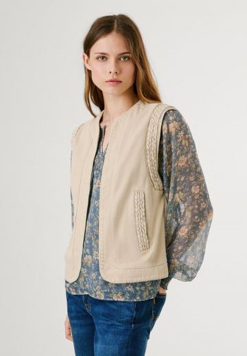 Джинсовая жилетка