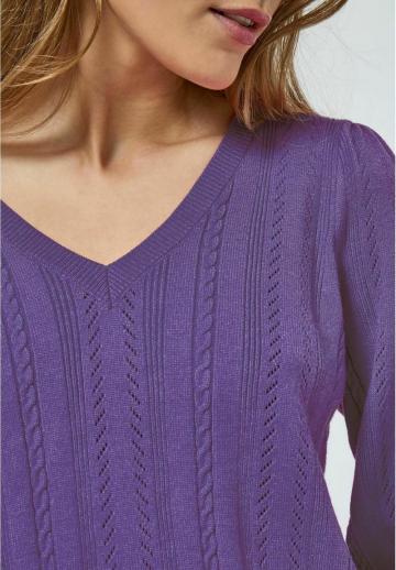 Пуловер с рукавом три четверти