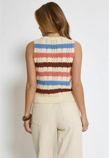 Пуловер без рукавов