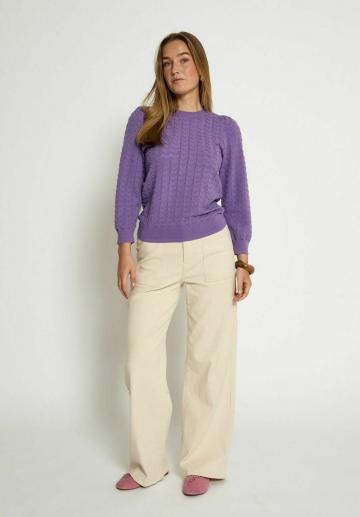 Пуловер с рукавом три четверти