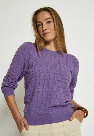 Пуловер с рукавом три четверти