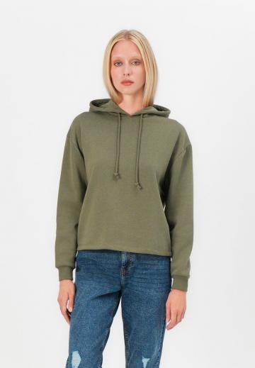 Пуловер с капюшоном