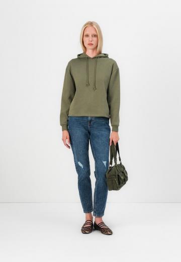 Пуловер с капюшоном