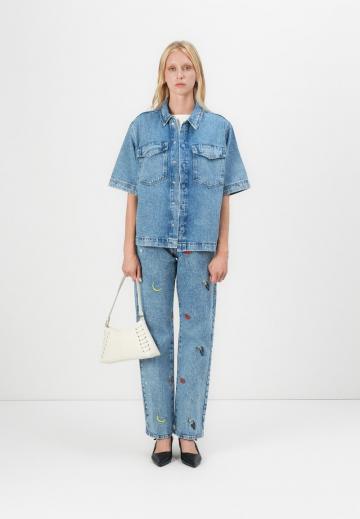 Джинсовая блузка