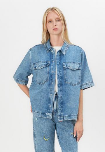 Джинсовая блузка