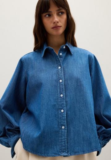 Джинсовая блузка