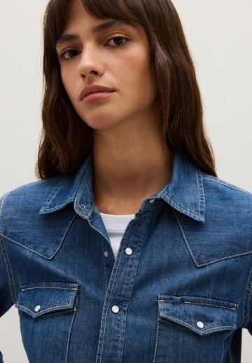Джинсовая блузка