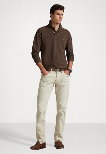 Поло с длинным рукавом