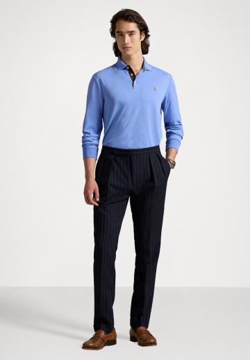 Поло с длинным рукавом