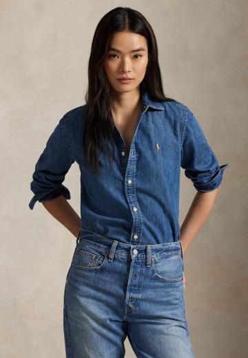 Джинсовая блузка