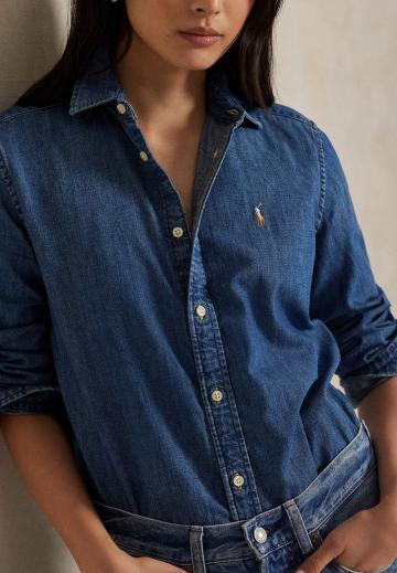 Джинсовая блузка