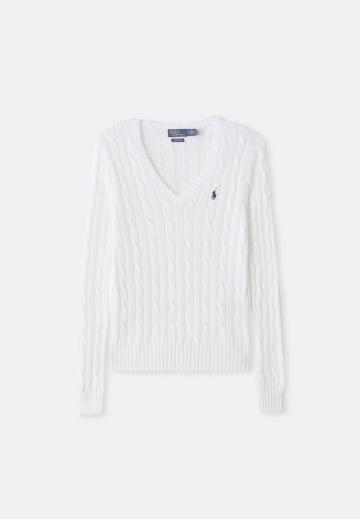 Пуловер с вырезом V