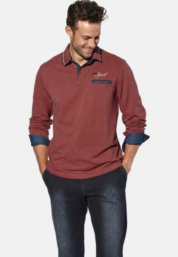Поло с длинным рукавом