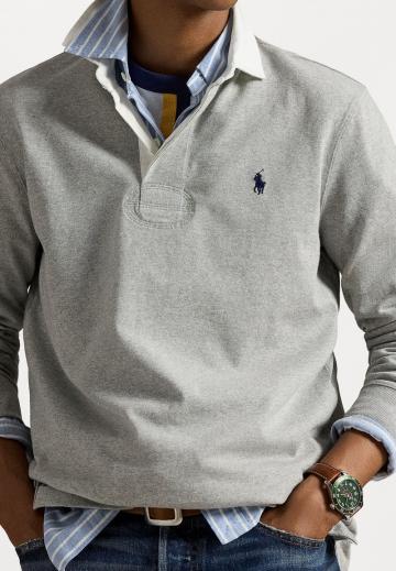 Поло с длинным рукавом