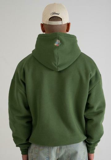 Пуловер с капюшоном