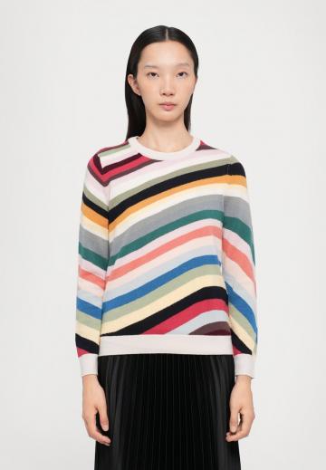 Пуловер в полоску