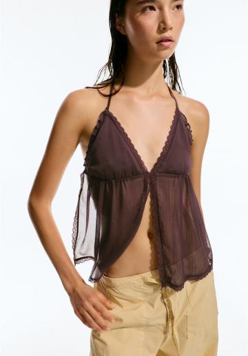 Топ на бретельках