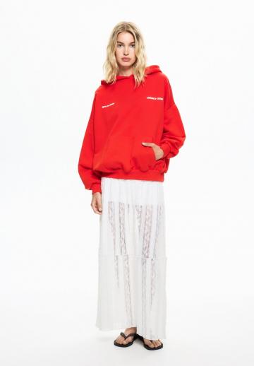 Пуловер с капюшоном