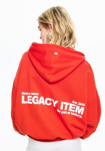 Пуловер с капюшоном