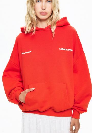 Пуловер с капюшоном