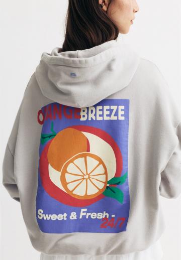 Пуловер с капюшоном